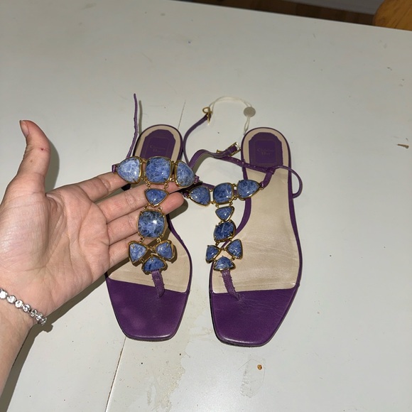 SOLD Dior leather sandals - Les Merveilles De Babellou - Picture 6 of 11